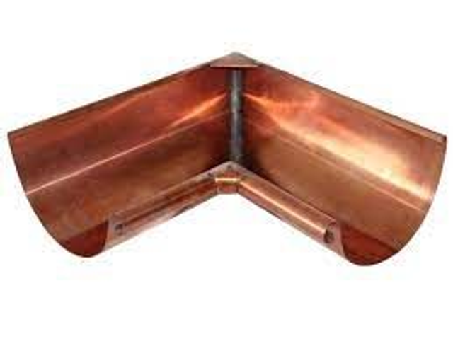 Cu Rinnwinkel innen geliefert und montiert