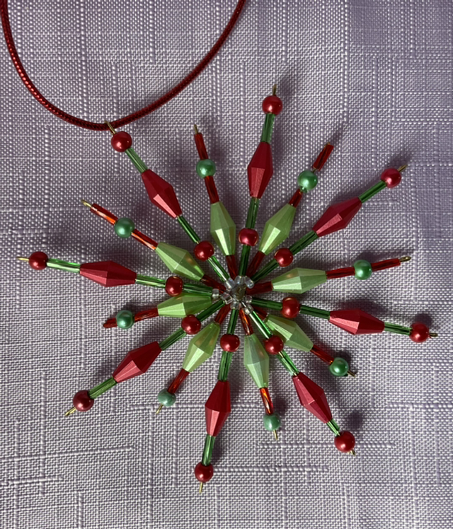 Snowflake Small Red/Green