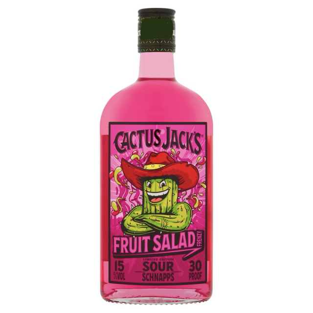 Cactus Jack's Limited Edition Fruit Salad Frenzy Sour Schnapps 50cl ABV 15%