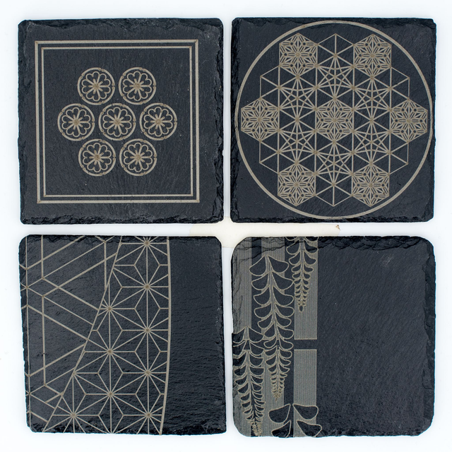 Ensemble de 4 dessous de verre TASAI (多彩)