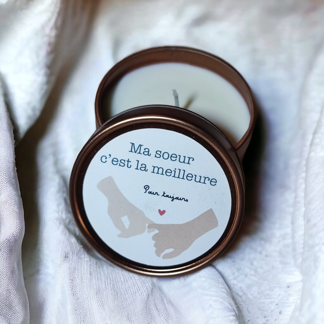 Bougie parfumée ma soeur c'est la meilleure 100g