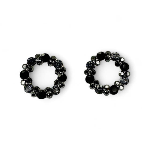 CIRCLE OF LIFE OHRSTECKER Black Beauty, Schwarz