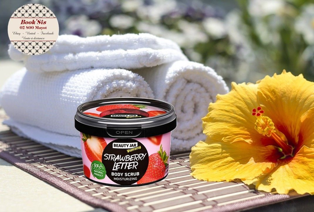 Beauty Jar " Gommage corps Lettre à la fraise "