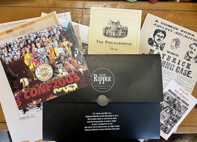 Limited edition 2003 Jack the Ripper Conference delegates&#039; pack