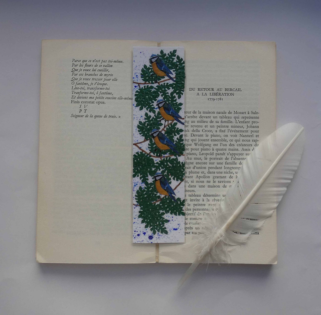 Le marque-page aux mésanges