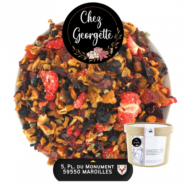 CONFITURE DE FRUITS ROUGES - Pot de 25 infusettes