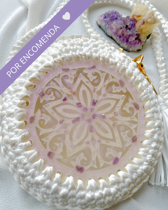 Bolsa Encanto Mandala com Cristais | Você escolhe as energias!