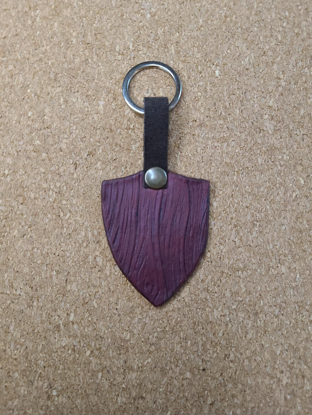 Porte-clefs Charmes d&#039;écorce acajou 