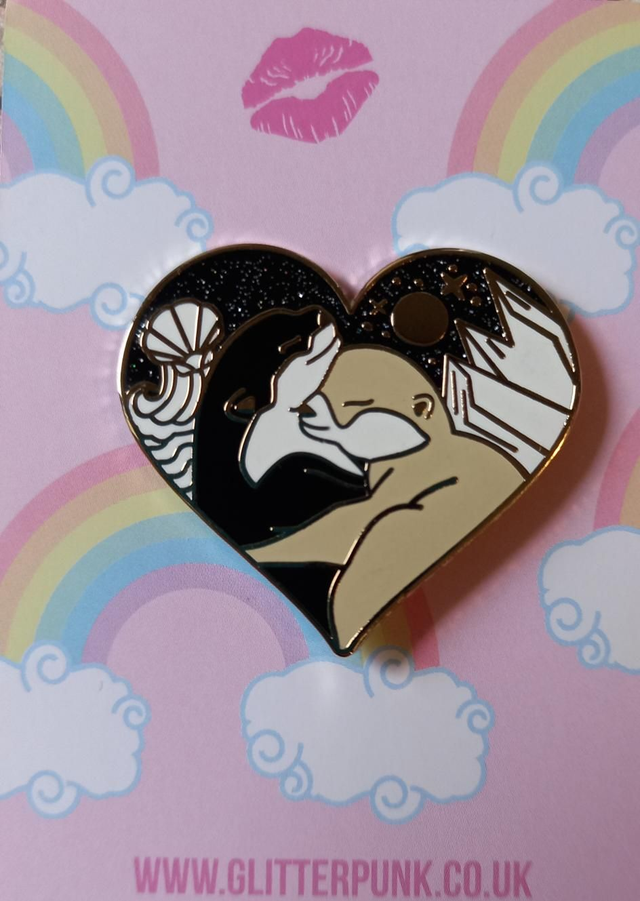 Spilla con illustrazione