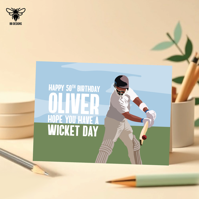 Cricket - Birthday Card