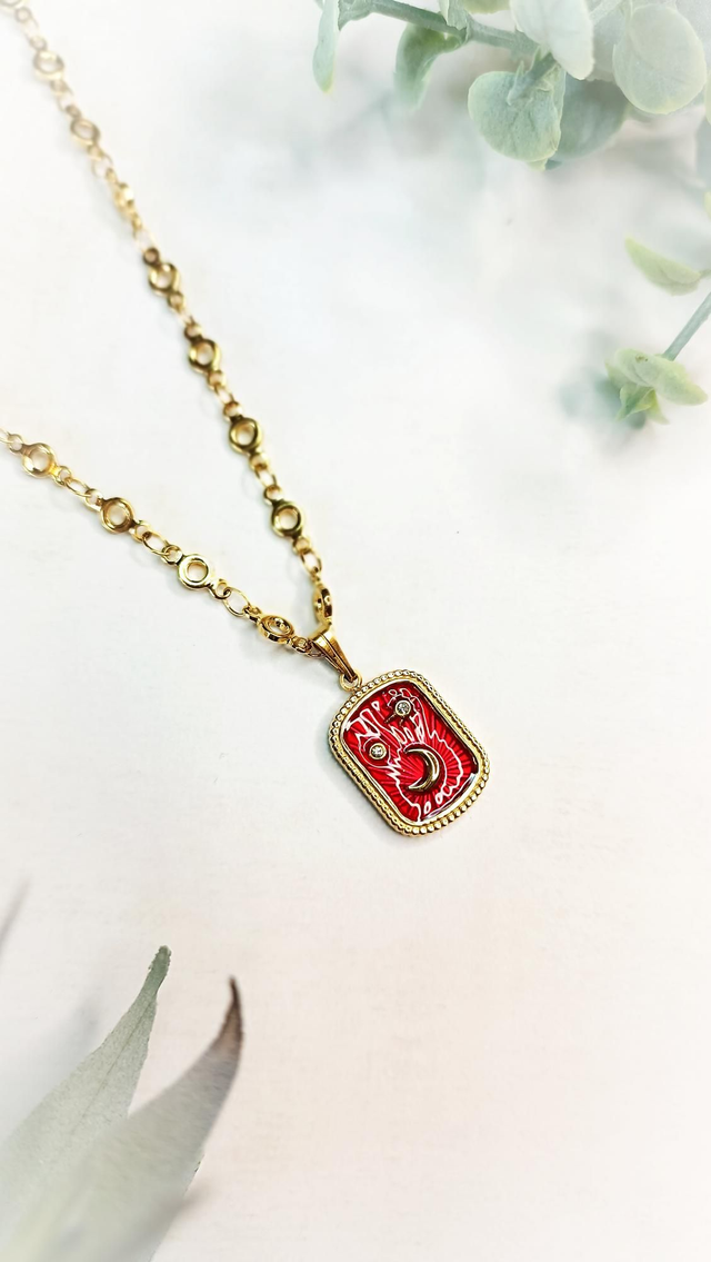 Collier TRIJYA - Rouge