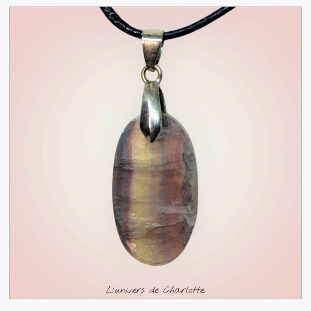 Pendentif &quot;Fluorite&quot; PN-094