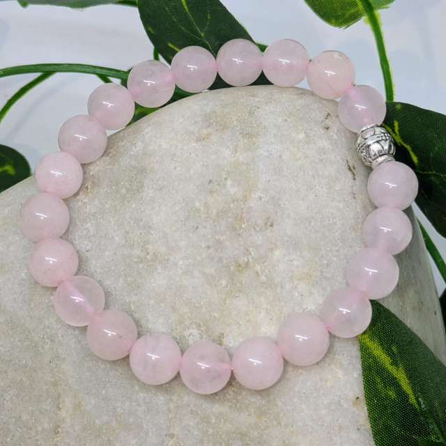 Bracelet &quot;Quartz rose&quot; 8mm BR-091