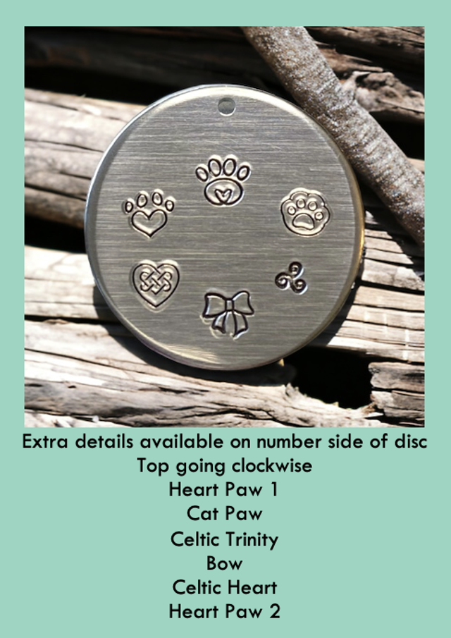Oak Leaf themed personalised pet ID tag