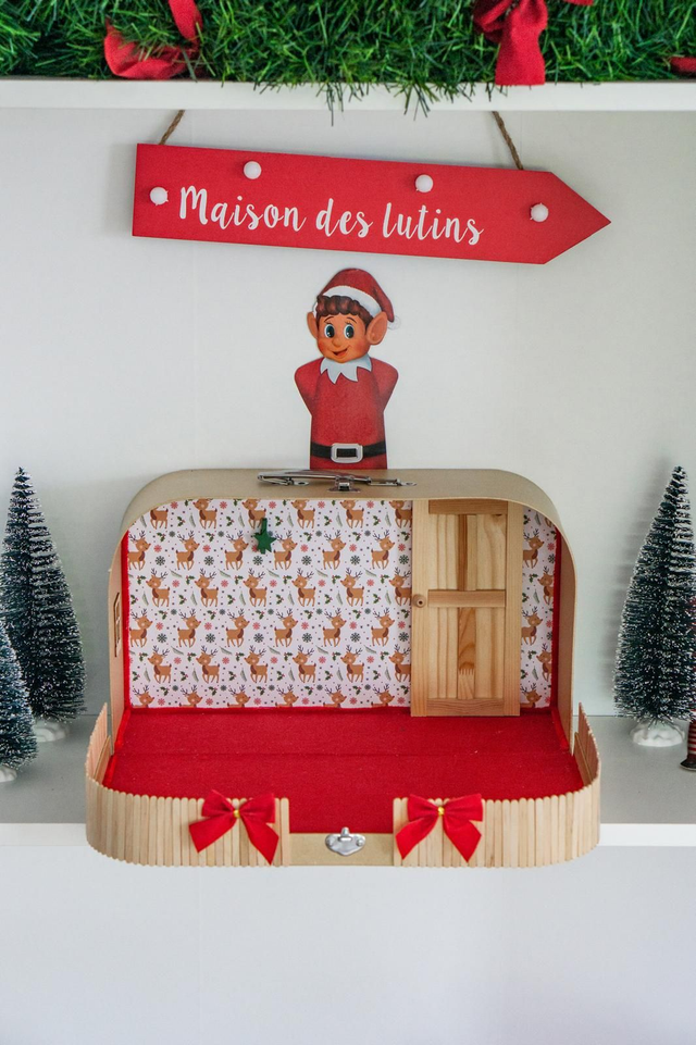 Valise magique - motif biches