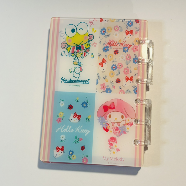 Acrylic Sanrio character themed shaker notebook