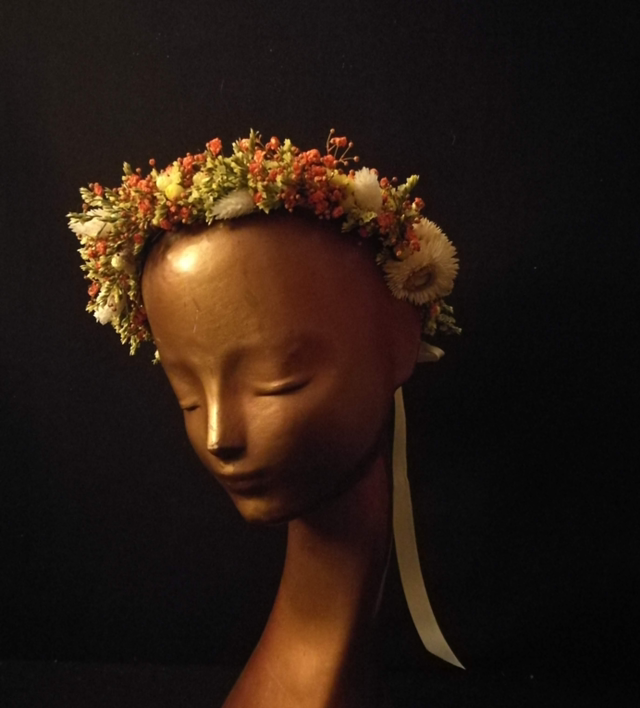 Fleurs séchées: Couronne de tête 