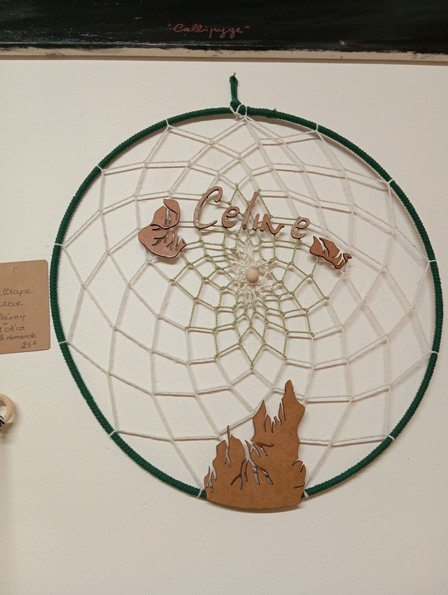 Attrape rêve avec prénom et une décoration 