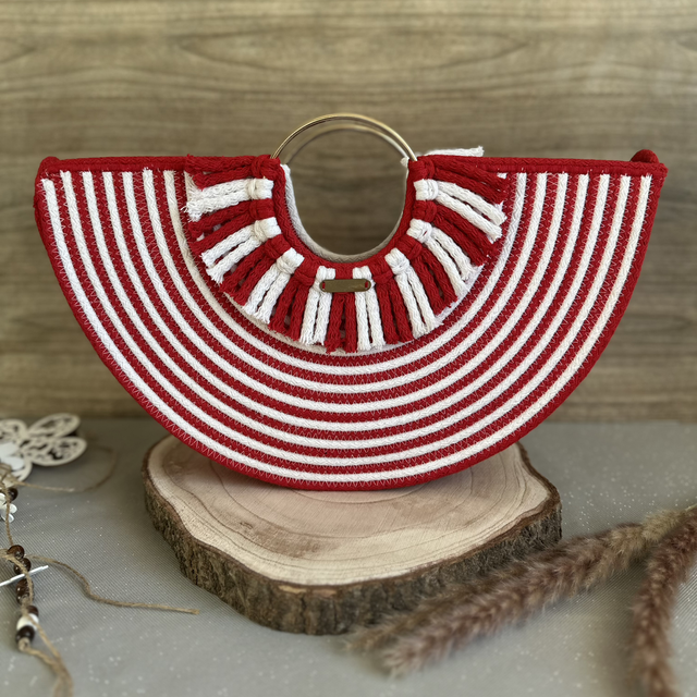 Sac Soléna - Rouge & blanc