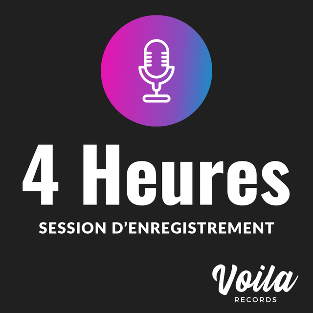 Session d’Enregistrement – 04 Heures | Voila Records
