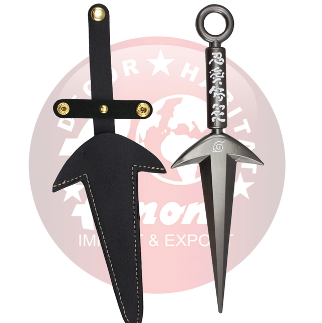 Cuchillo lanzador A11783 del manga Naruto de 21 cm de aleación de zinc y acero