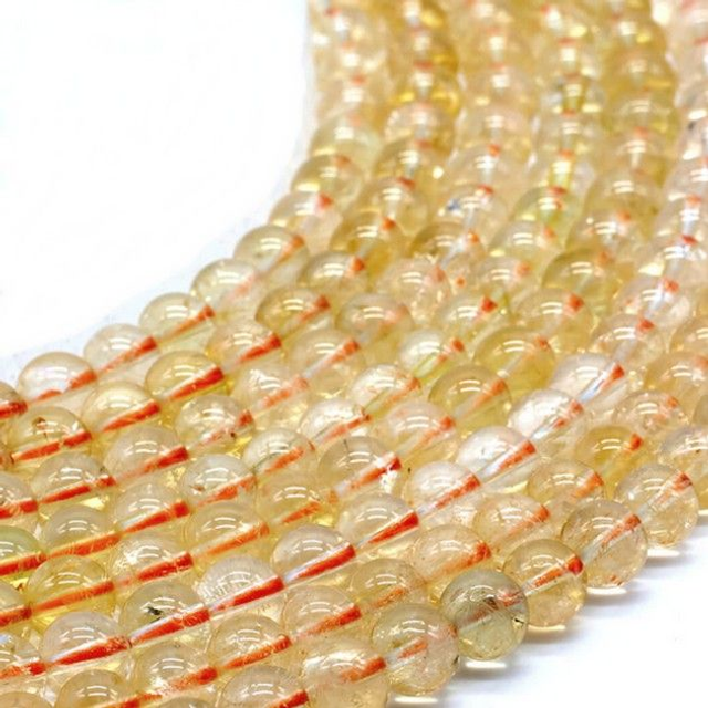 "Citrine" - fil de perles