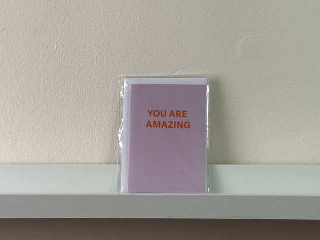 You are Amazing mini greetings card