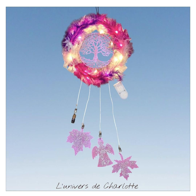 Attrape-rêve &quot;Arbre de vie lumineux&quot; AT-016