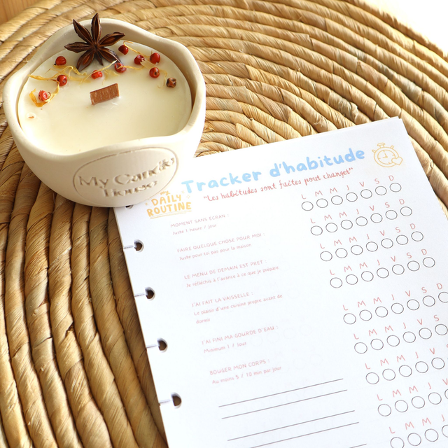 Recharge 50 Trackers d'Habitudes + Recharge bougie (en option)