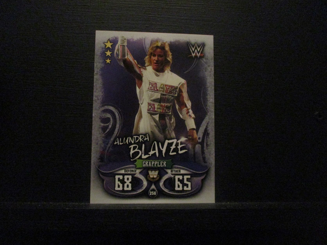 Alundra Blayze - W Legends Slam Attax Live Original Trading Card #256