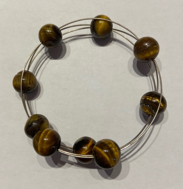 Memory wire Tigers Eye bracelet