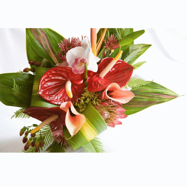 Bouquet de fleurs artificielles TROPICALES
