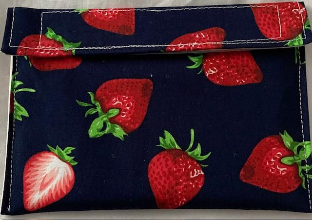 Reusable Snack Bag (Strawberry)