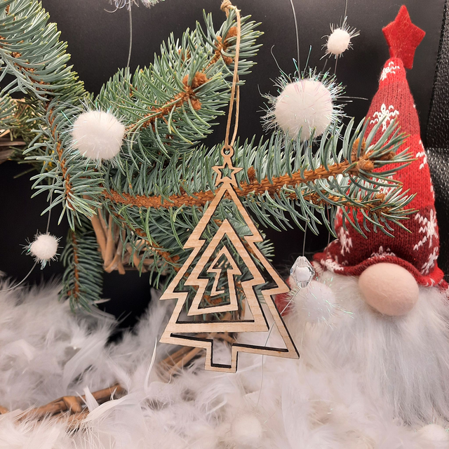 Boule de Noël en Frêne massif - Modèle 21