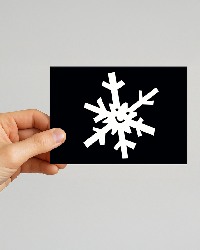 Sneeuwvlok Kerst 2024 | MOMENT collectie | A6 Kaart