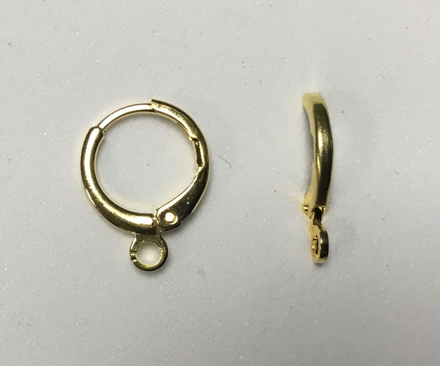 Boucles d’oreilles rondes (Dormeuses) Or