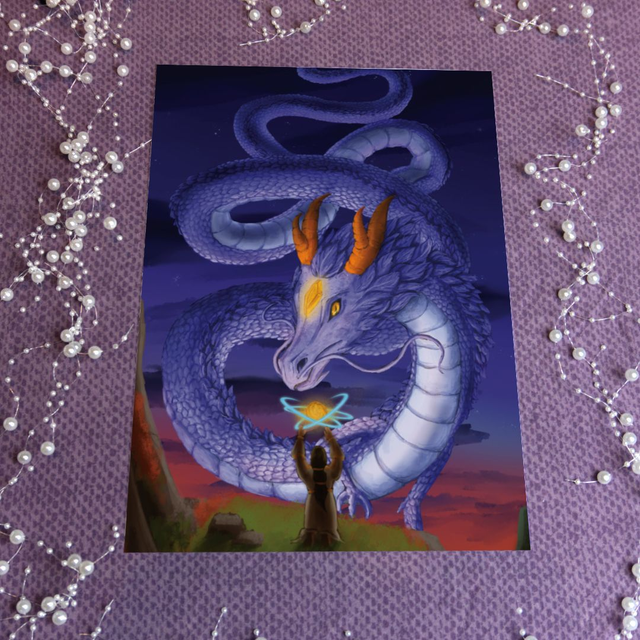 Print Sky Dragons Blessing (Postcard, A5, A4)