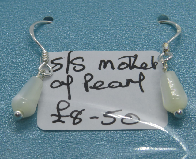 Sterling Silver small drop gemstone earrings