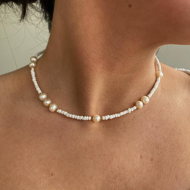 Cultured Pearl Beaded Necklace