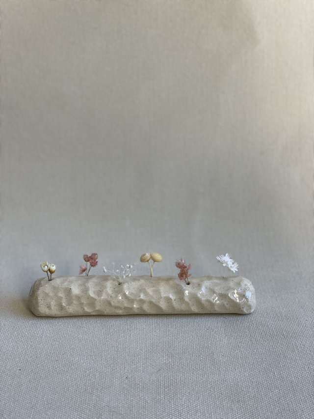 Porte fleurs martelé