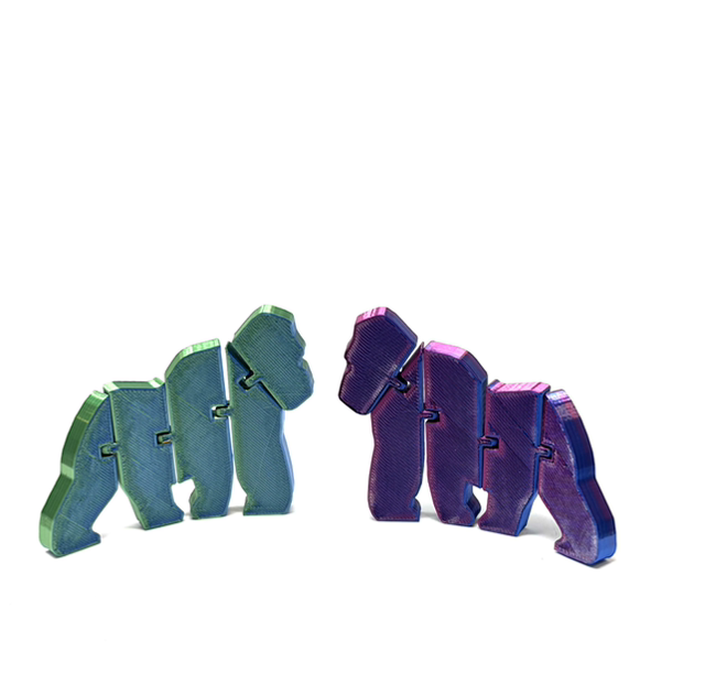 3D Printed Articulated Gorilla Fidget Toy