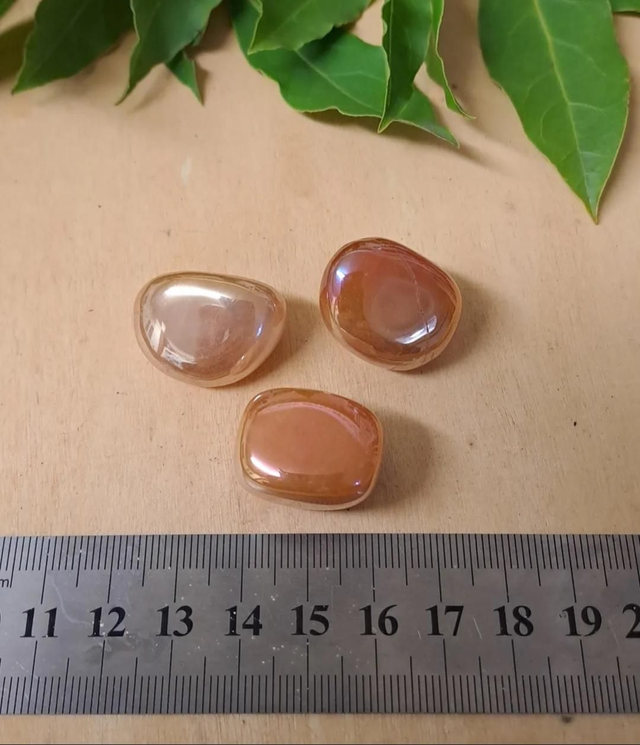 TANGERINE AURA QUARTZ TUMBLESTONE