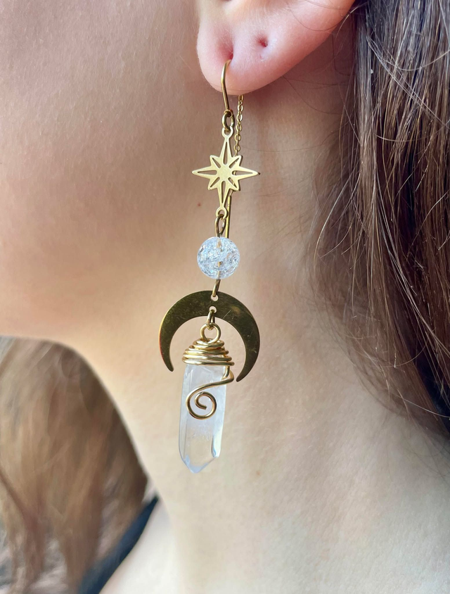 Boucles d'oreilles constellations