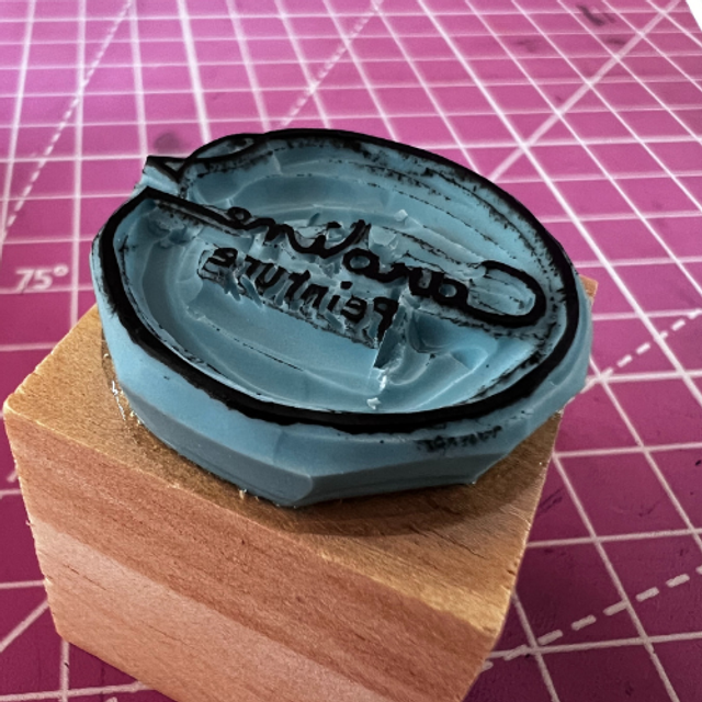 Tampon Logo gravé à la main avec amour