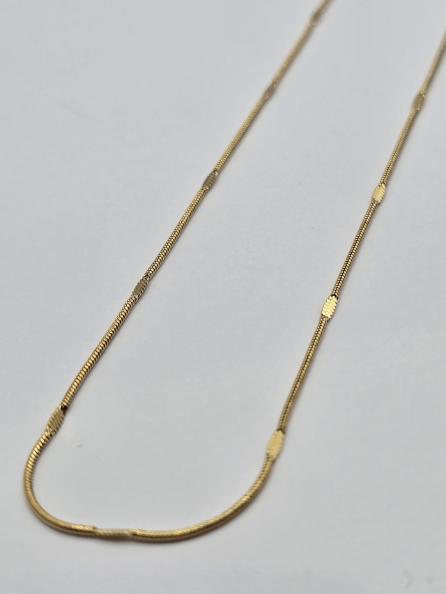 Chaîne acier inoxydable doré 