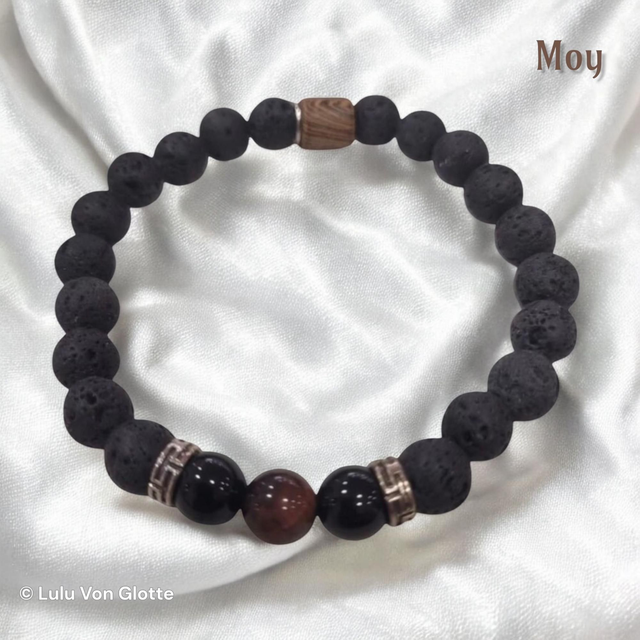 MOY (Pierre de lave, Onyx et Œil de taureau)