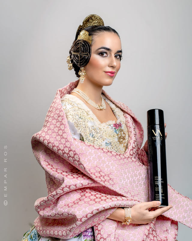 Chal de terciopelo rosa