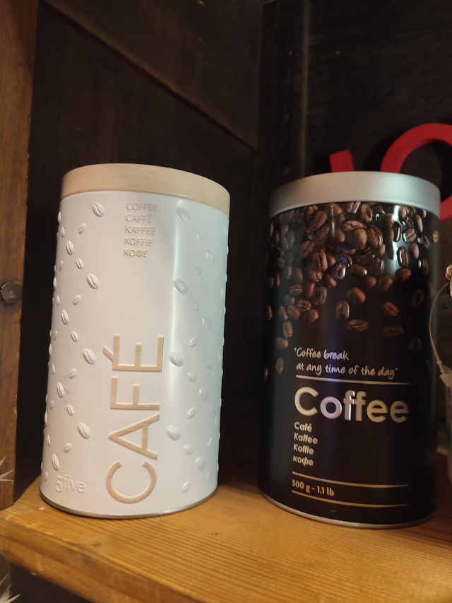 Boîte à café ronde