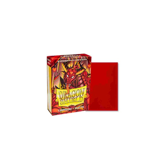 Dragon Shield Matte 60 Sleeves Japanese - Crimson