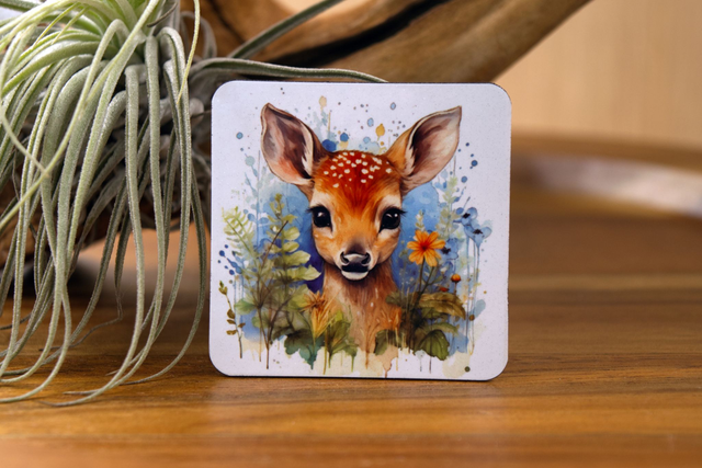 Magnet: Cute Deer Among Spring Foliage